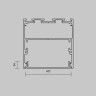 Рассеиватель для профиля 50×50 (Чёрный, 2 м), MAYTONI ALM-5050T-B-DF-2M 642048